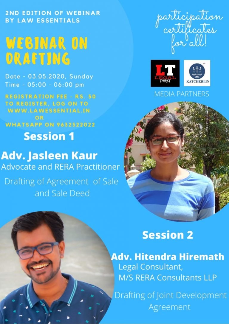Webinar by Law Essentials On Legal Drafting