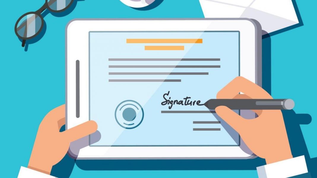 electronic signature and digital signature