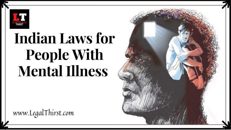 Indian Laws for People With Mental Illness
