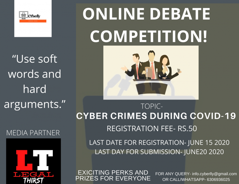 CYBERLLY FIRST ONLINE DEBATE COMPETITION