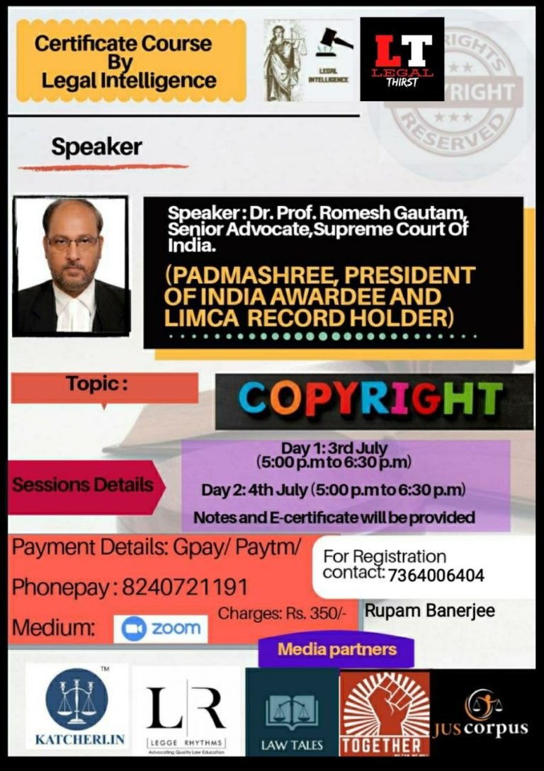 Legal Intelligence Certificate Course