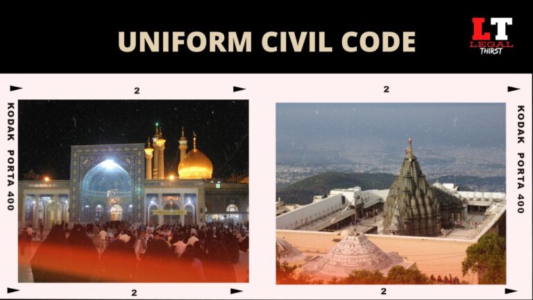 Uniform Civil Code: A Critical Study of Individual Rights & Role of Secular State Uniform Civil Code: A Critical Study of Individual Rights & Role of Secular State